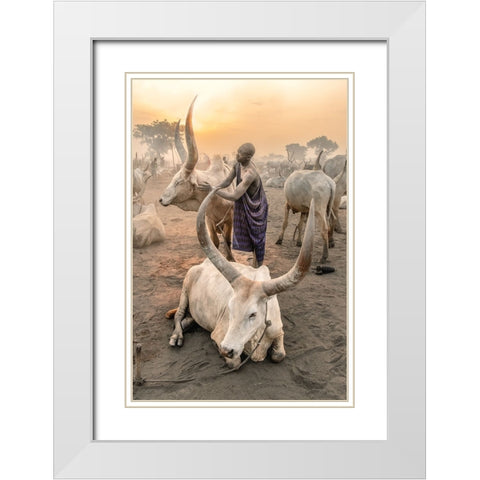 A Symbiotic Bond White Modern Wood Framed Art Print with Double Matting by Cole, Trevor