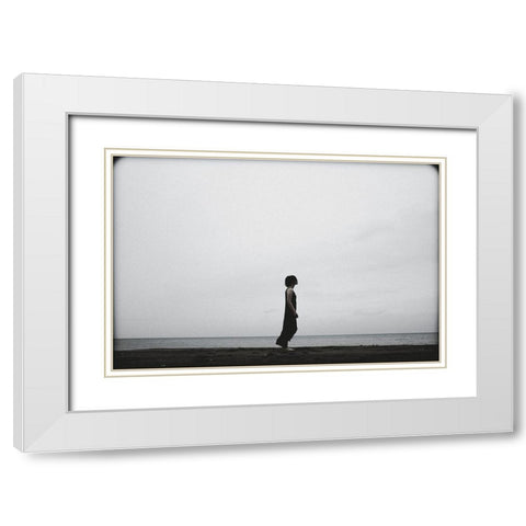 IVe Been Waiting A Long Time. White Modern Wood Framed Art Print with Double Matting by Midoriselfphoto