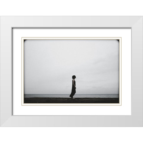 IVe Been Waiting A Long Time. White Modern Wood Framed Art Print with Double Matting by Midoriselfphoto