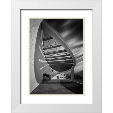 The Entrance White Modern Wood Framed Art Print with Double Matting by Chen, Jennifer
