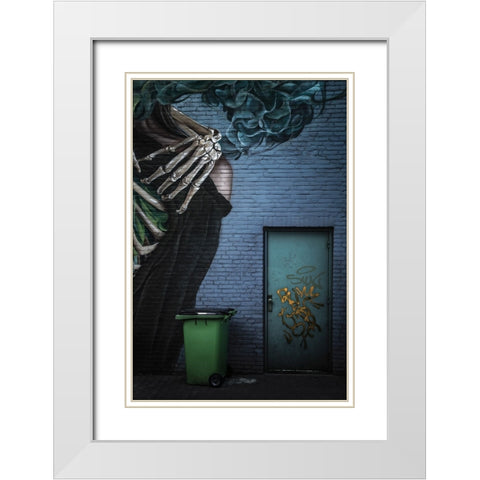 Refuse Container White Modern Wood Framed Art Print with Double Matting by Claes, Gilbert