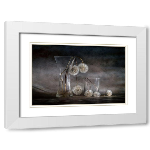 Autumn Balls White Modern Wood Framed Art Print with Double Matting by Kopcev, Igor