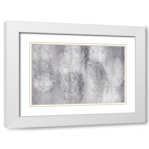 Soft Texture No 2 White Modern Wood Framed Art Print with Double Matting by Uplusmestudio