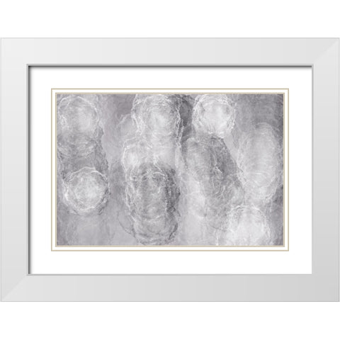 Soft Texture No 2 White Modern Wood Framed Art Print with Double Matting by Uplusmestudio