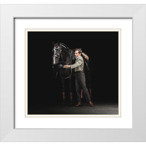 The HataÂ€B White Modern Wood Framed Art Print with Double Matting by Weerink, Celine