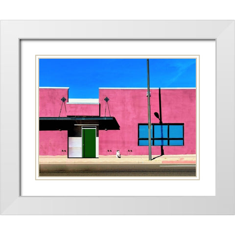 Facade - Joshua Tree-California White Modern Wood Framed Art Print with Double Matting by Orbach, Arnon