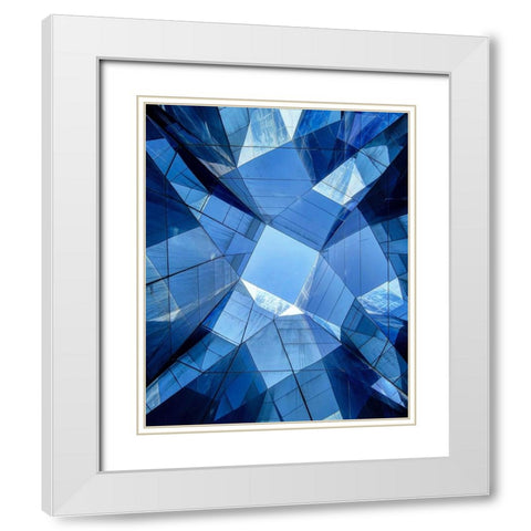 Looking Through Mirrors White Modern Wood Framed Art Print with Double Matting by Cedron, Mabel