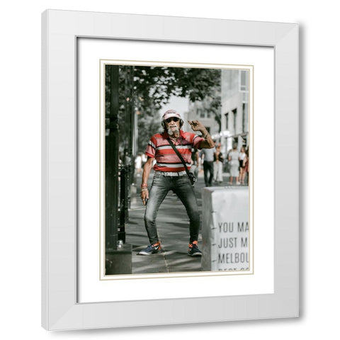 A Colourful Soul White Modern Wood Framed Art Print with Double Matting by Alanazi, Mohammad