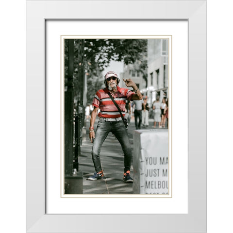 A Colourful Soul White Modern Wood Framed Art Print with Double Matting by Alanazi, Mohammad