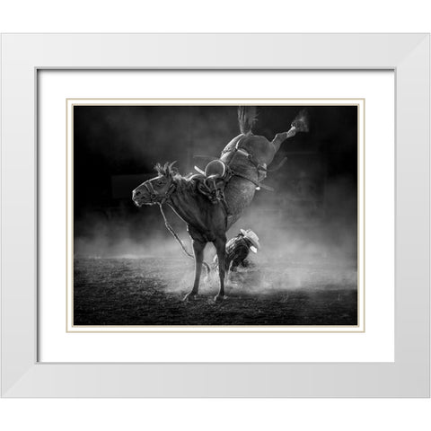 WhoS Win White Modern Wood Framed Art Print with Double Matting by Ma, Frank