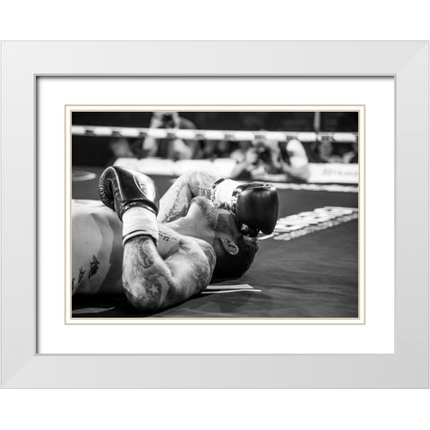 The end White Modern Wood Framed Art Print with Double Matting by Sorensen, Jorgen