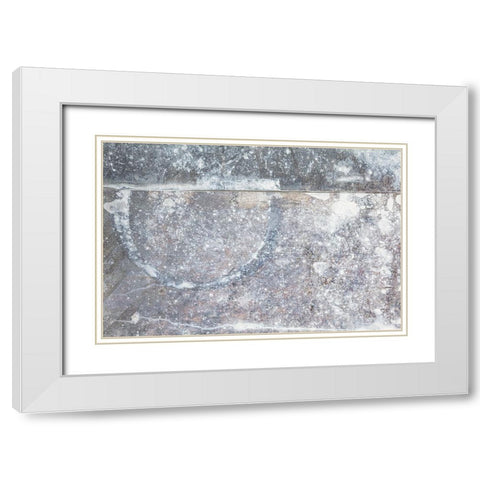 Texture 01 White Modern Wood Framed Art Print with Double Matting by 1x Studio III