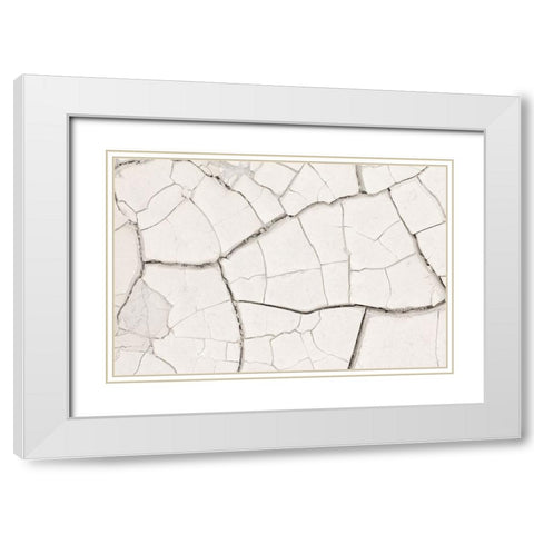 Texture 03 White Modern Wood Framed Art Print with Double Matting by 1x Studio III