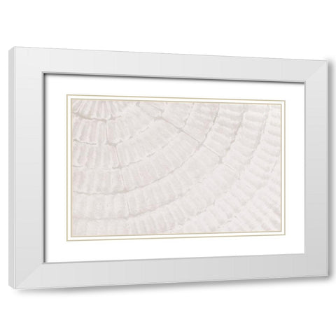 Texture 06 White Modern Wood Framed Art Print with Double Matting by 1x Studio III