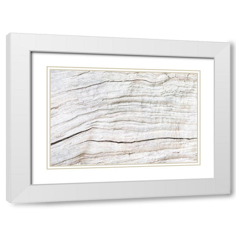 Texture 08 White Modern Wood Framed Art Print with Double Matting by 1x Studio III