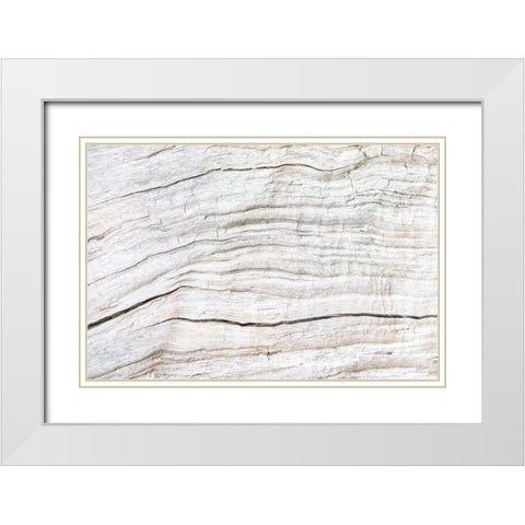 Texture 08 White Modern Wood Framed Art Print with Double Matting by 1x Studio III