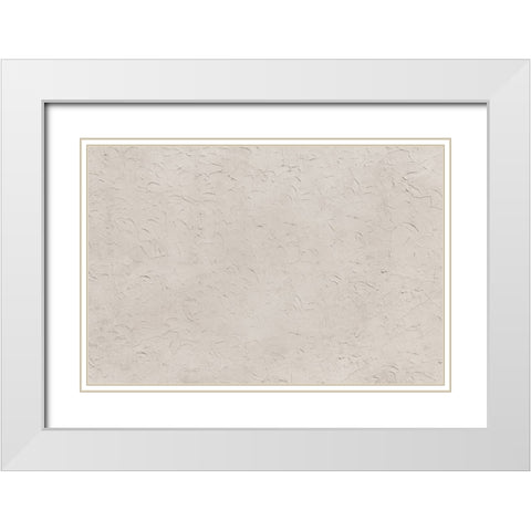 Texture 10 White Modern Wood Framed Art Print with Double Matting by 1x Studio III