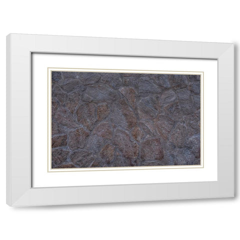 Texture 15 White Modern Wood Framed Art Print with Double Matting by 1x Studio III