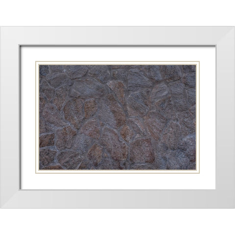 Texture 15 White Modern Wood Framed Art Print with Double Matting by 1x Studio III