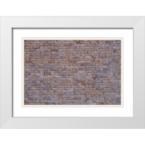 Texture 16 White Modern Wood Framed Art Print with Double Matting by 1x Studio III