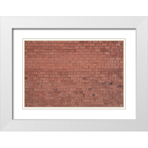 Texture17 White Modern Wood Framed Art Print with Double Matting by 1x Studio III