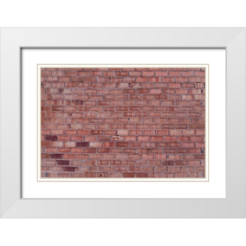 Texture 18 White Modern Wood Framed Art Print with Double Matting by 1x Studio III