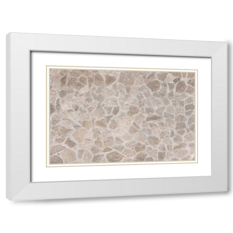Texture 20 White Modern Wood Framed Art Print with Double Matting by 1x Studio III