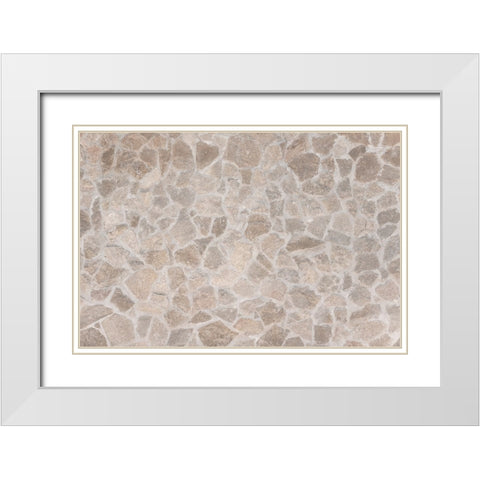 Texture 20 White Modern Wood Framed Art Print with Double Matting by 1x Studio III