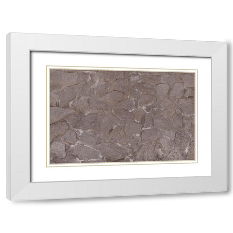 Texture 23 White Modern Wood Framed Art Print with Double Matting by 1x Studio III