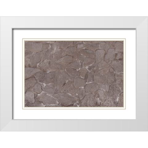 Texture 23 White Modern Wood Framed Art Print with Double Matting by 1x Studio III