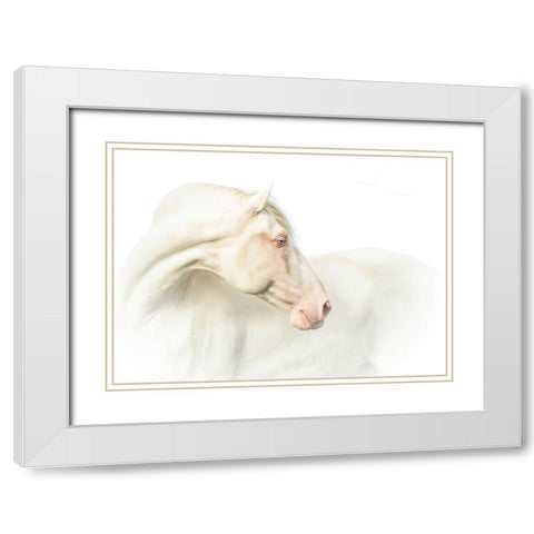 Mr. Blue Eyeab White Modern Wood Framed Art Print with Double Matting by Weerink, Celine