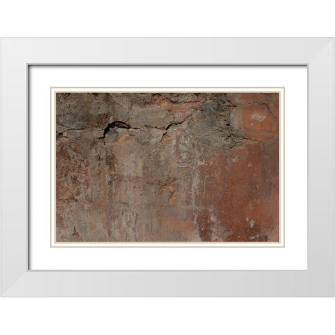 Texture 27 White Modern Wood Framed Art Print with Double Matting by 1x Studio III