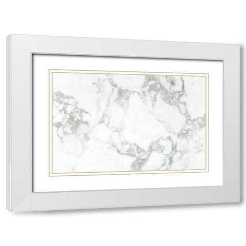 Texture 32 White Modern Wood Framed Art Print with Double Matting by 1x Studio III