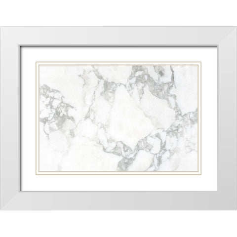 Texture 32 White Modern Wood Framed Art Print with Double Matting by 1x Studio III