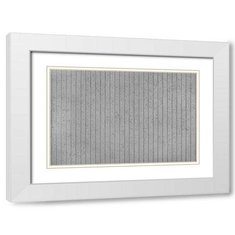 Texture 33 White Modern Wood Framed Art Print with Double Matting by 1x Studio III