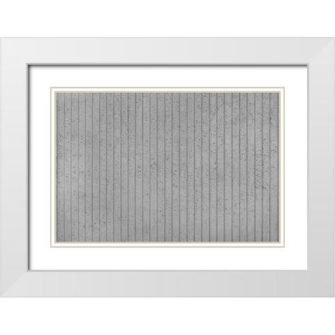 Texture 33 White Modern Wood Framed Art Print with Double Matting by 1x Studio III