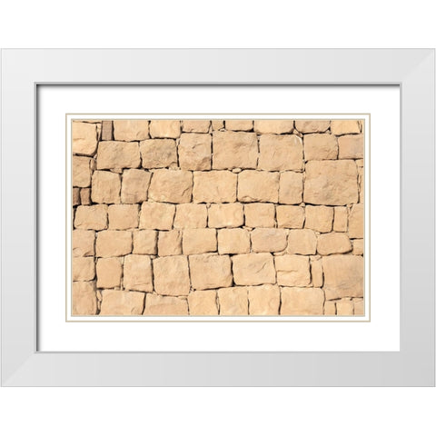 Texture 35 White Modern Wood Framed Art Print with Double Matting by 1x Studio III