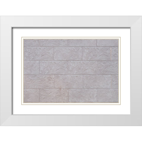 Texture 36 White Modern Wood Framed Art Print with Double Matting by 1x Studio III