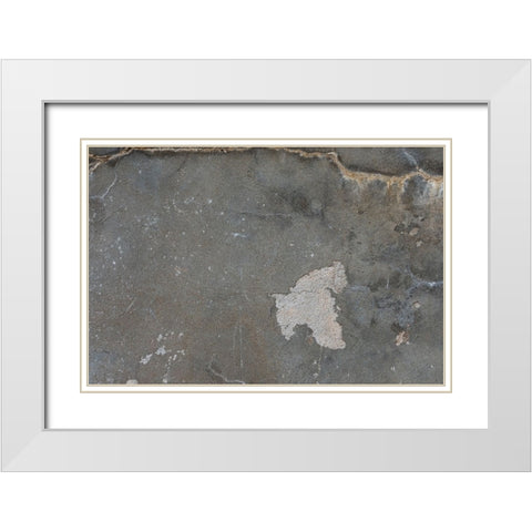 Texture 40 White Modern Wood Framed Art Print with Double Matting by 1x Studio III