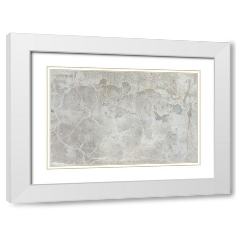 Texture 42 White Modern Wood Framed Art Print with Double Matting by 1x Studio III