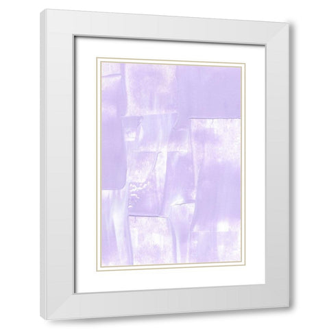 Purple Feelings White Modern Wood Framed Art Print with Double Matting by Uplusmestudio