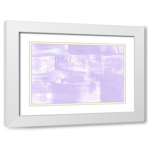 Purple Feelings White Modern Wood Framed Art Print with Double Matting by Uplusmestudio