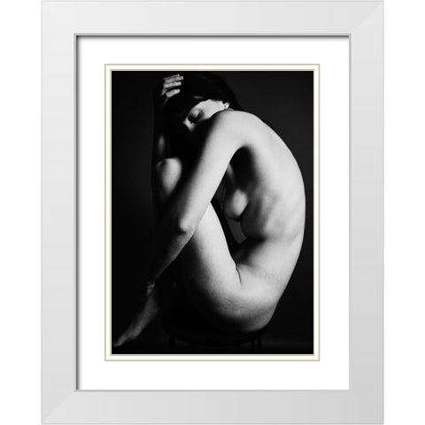 Ivy Rose, No. 00998 White Modern Wood Framed Art Print with Double Matting by FiguraNYC Photography