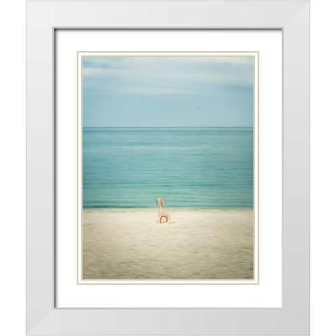 Time Out White Modern Wood Framed Art Print with Double Matting by Chiodo, David