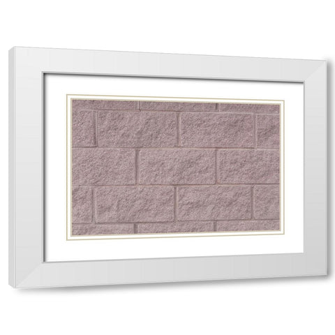 Texture 49 White Modern Wood Framed Art Print with Double Matting by 1x Studio III