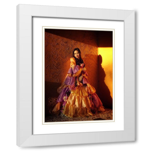 I Keep The Memory Of You White Modern Wood Framed Art Print with Double Matting by Lagaa, Kahar