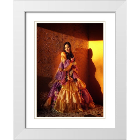 I Keep The Memory Of You White Modern Wood Framed Art Print with Double Matting by Lagaa, Kahar