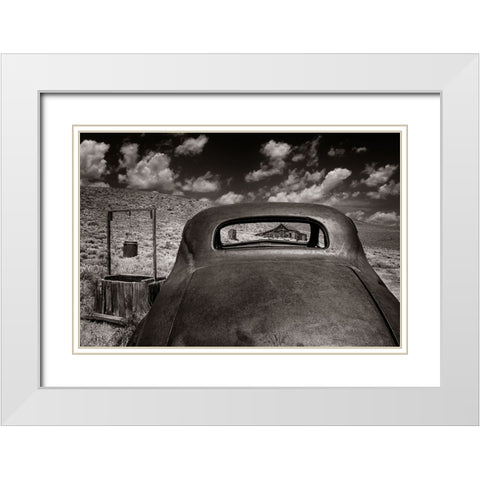 Prairie Home White Modern Wood Framed Art Print with Double Matting by Perlow, Gary