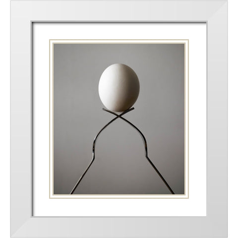 Untitled White Modern Wood Framed Art Print with Double Matting by Zyfeller