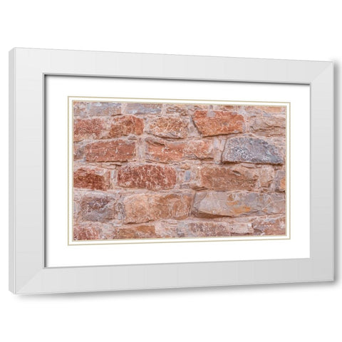 Texture 67 White Modern Wood Framed Art Print with Double Matting by 1x Studio III